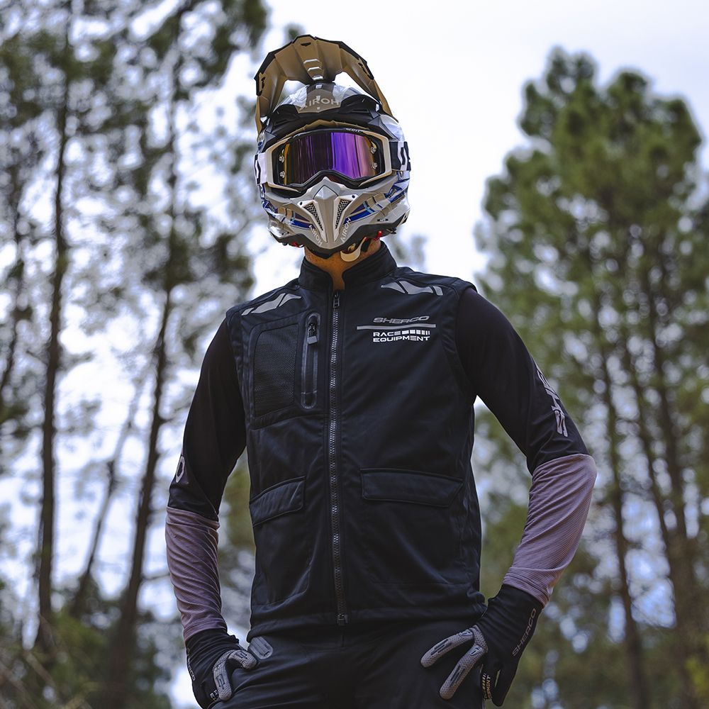 BODYWARMER ENDURO SHERCO PRO-LINE SCHWARZ