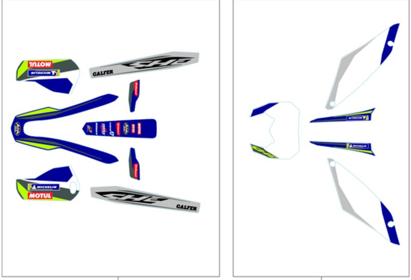 FRONT MUD GARD SWIING ARM HAND GARD STICKER KIT END 2023 FRONT MUD GARD SWIING ARM HAND GARD STICKER KIT END 2023