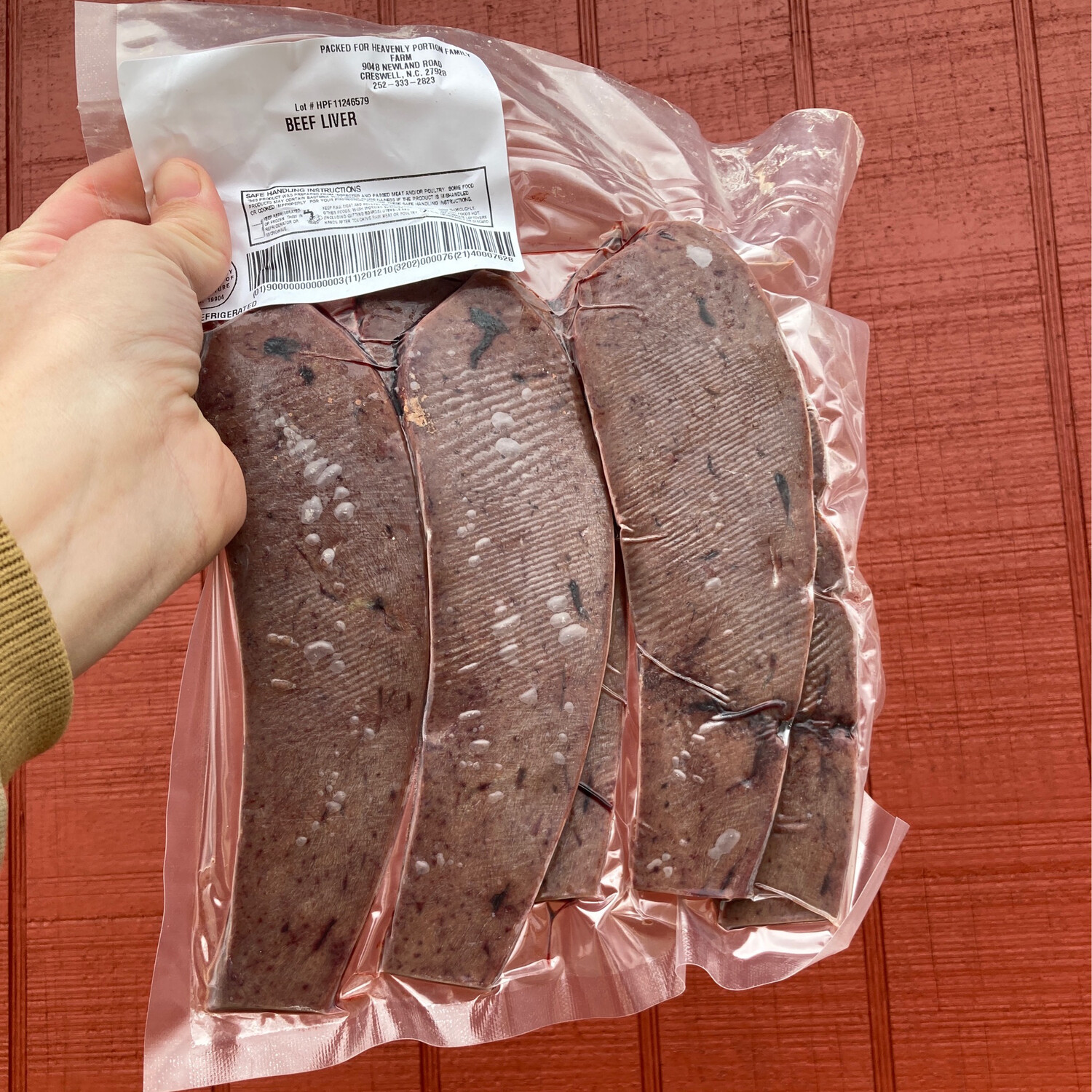Sliced Beef Liver