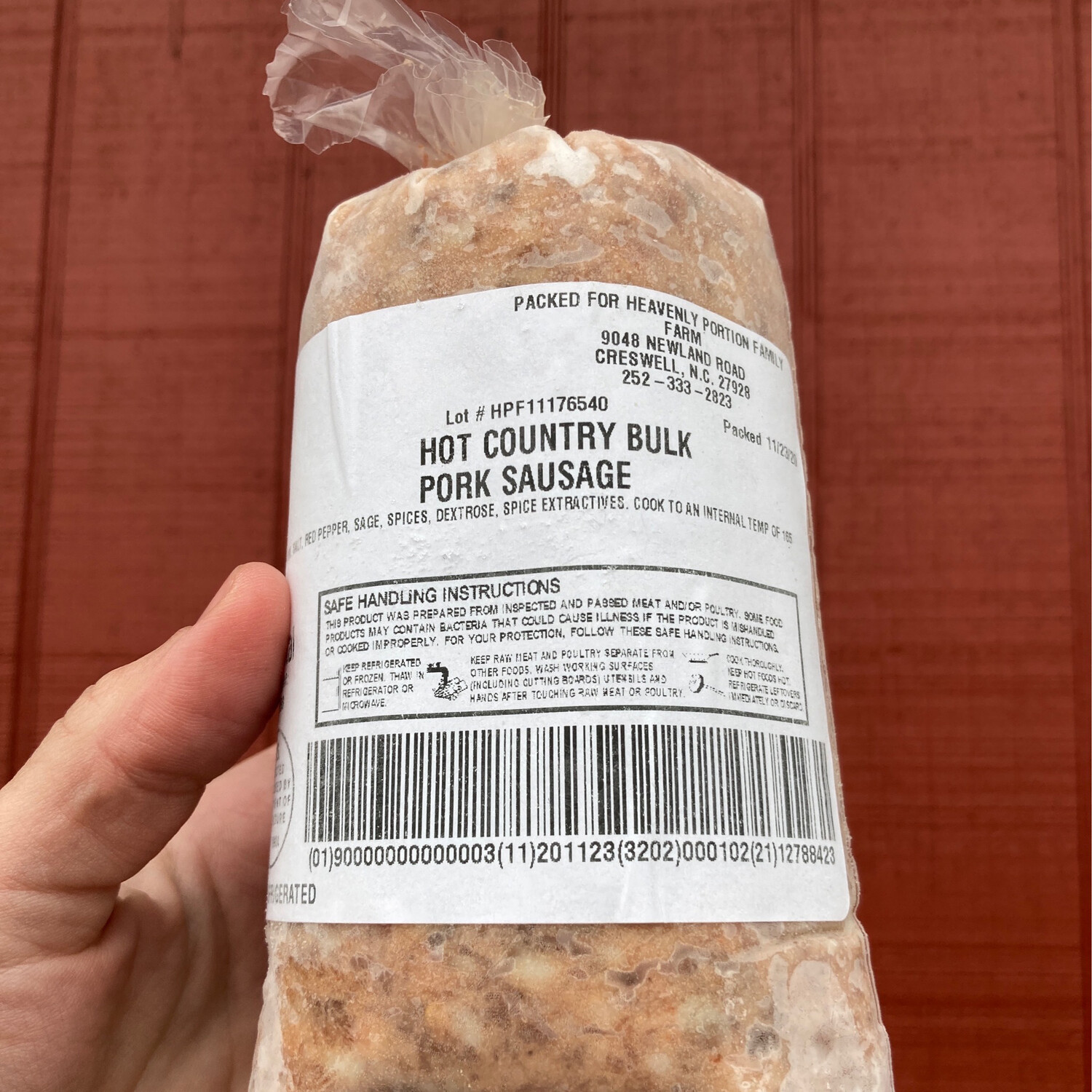 Country Bulk Sausage (HOT)
