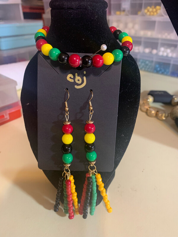 Bracelet and Earrings