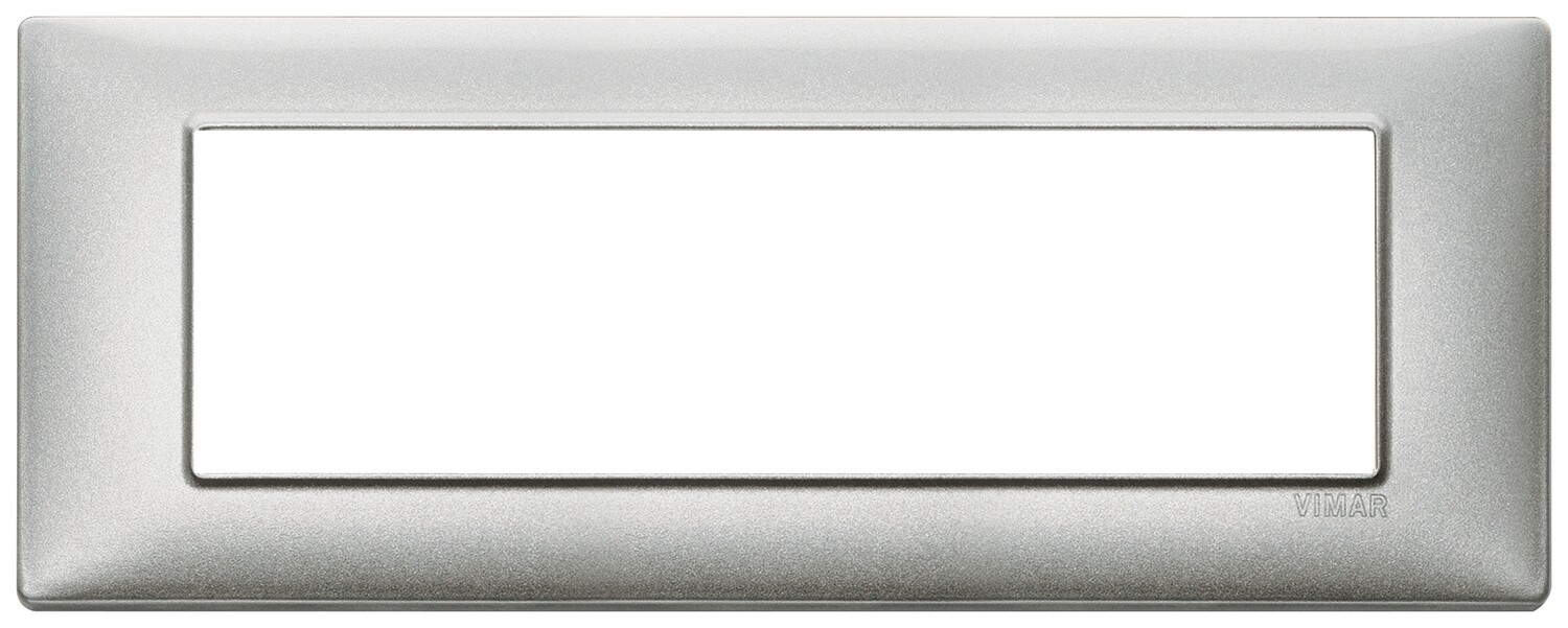 Накладка для 7 модулей серебро металлизированное