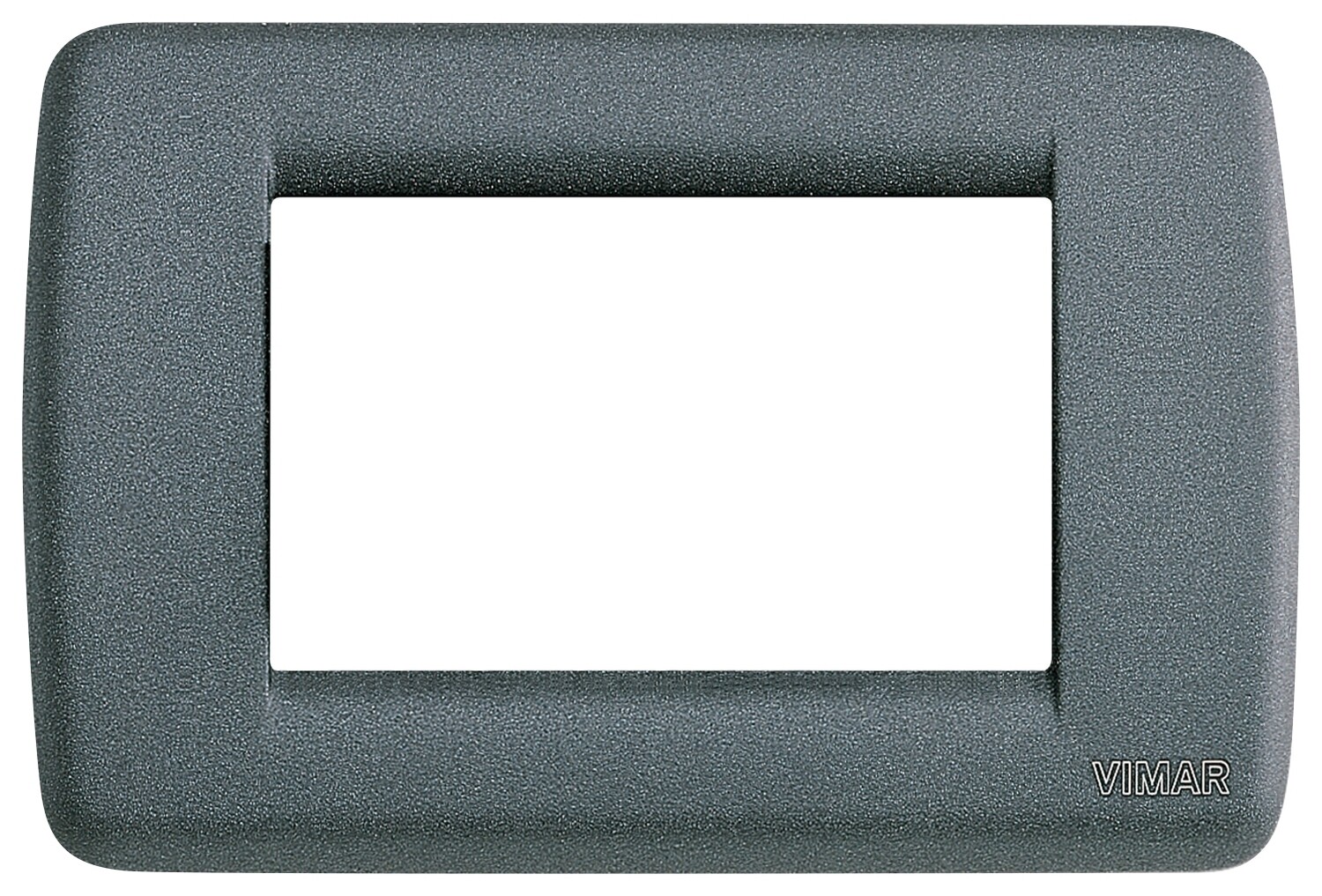 Накладка для 3 модулей RONDO металл серый шифер