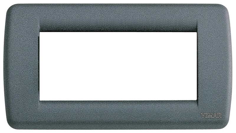 Накладка для 4 модулей RONDO металл серый шифер