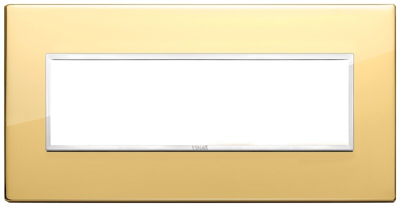 Накладка Evo на 7 модулей, глянцевое золото