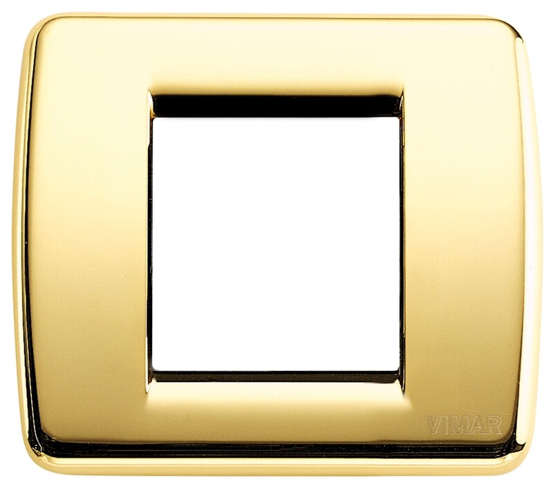 Накладка для 1-2 модулей RONDO металл блестящее золото