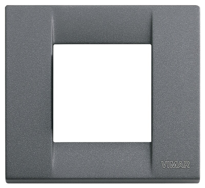 Накладка для 1-2 модулей металл серый шифер