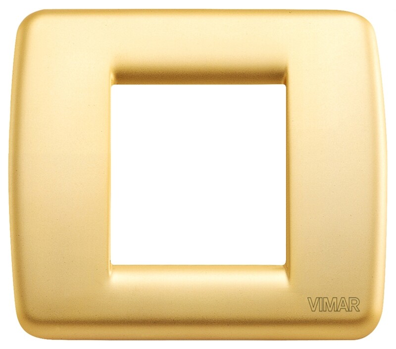 Накладка для 1-2 модулей RONDO металл матовое золото