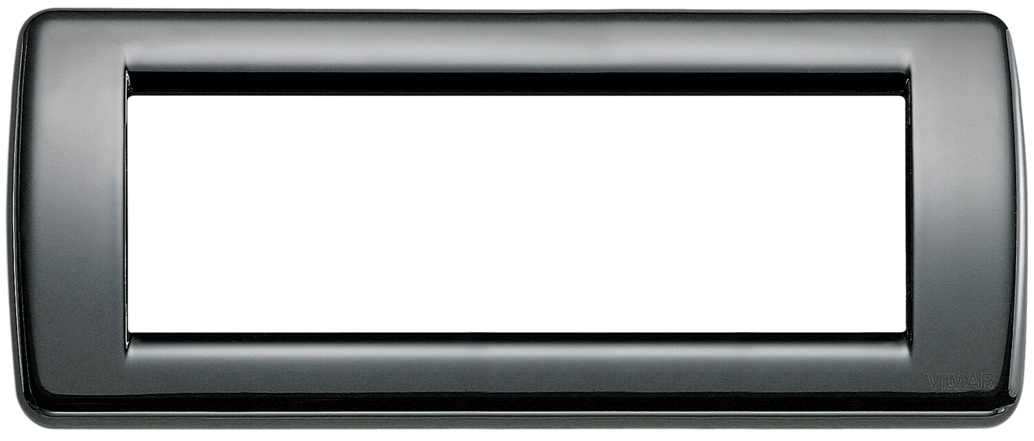 Накладка для 6 модулей RONDO металл черная