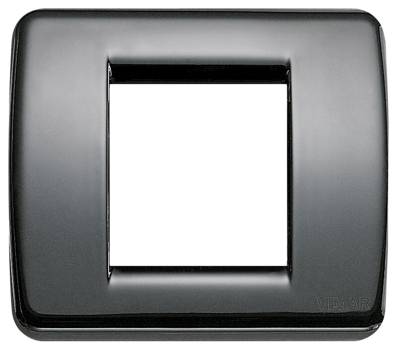Накладка для 1-2 модулей RONDO металл черная