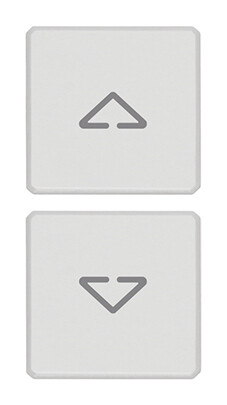 Две плоские клавиши -символы "стрелки", белые
