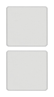 Две плоские клавиши без символов,белые
