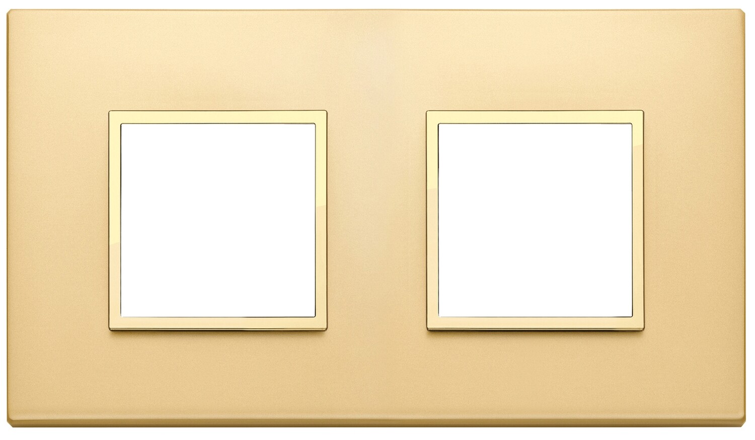 Накладка EVO для 4 модулей (2+2) расстояние между центрами 71мм, золото сатированное