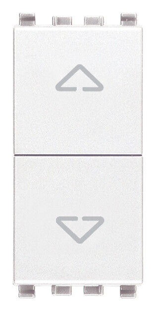 Две кнопки взаимоблокируемые no+no 10a , белые