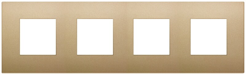 Накладка CLASSIC на 8 модулей (2+2+2+2) расстояние между центрами 71мм золото матовое