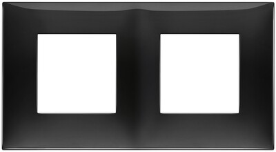 Накладка на 4 модуля (2+2), черная