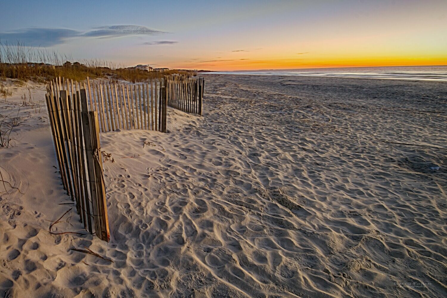 Sunrise on the Fences