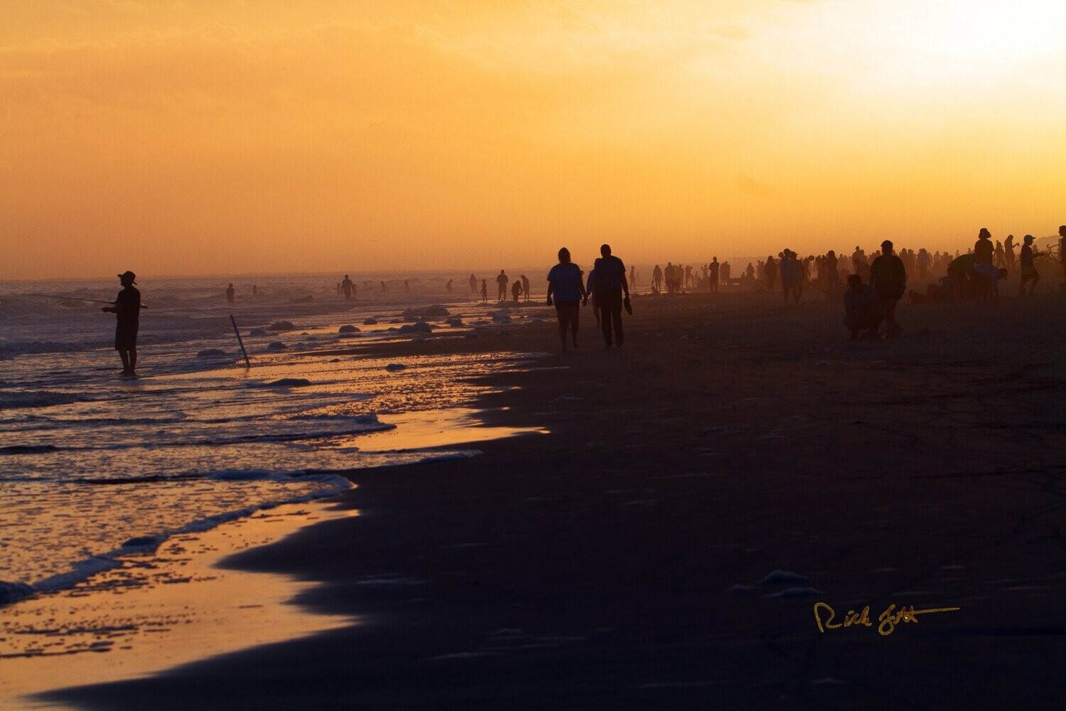 "Last Walk on Beach Before Night"