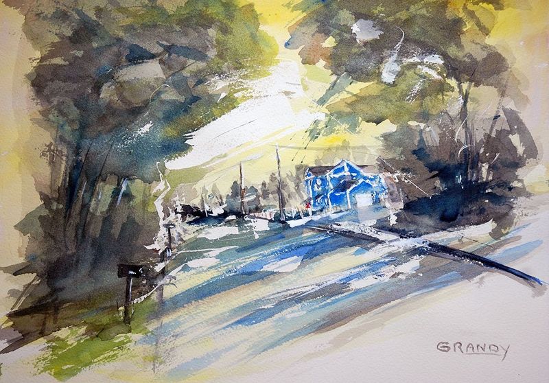 "Blue Morning Shadows" by Andrew Mance