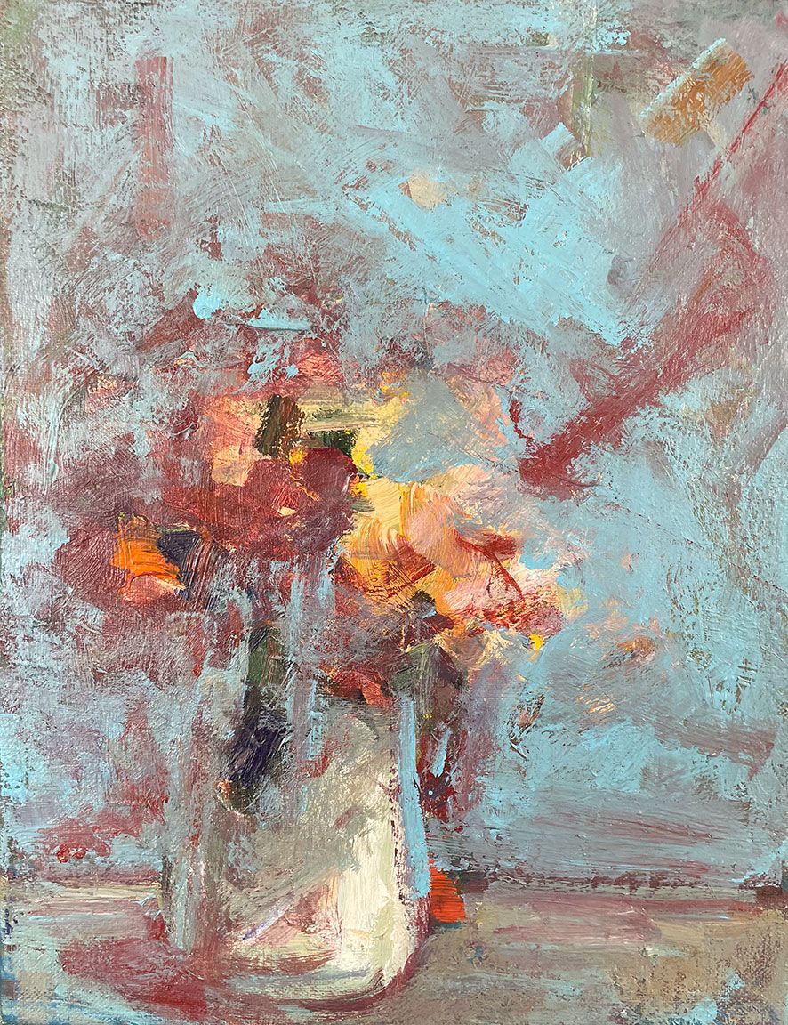 "Colorful Floral Vase"