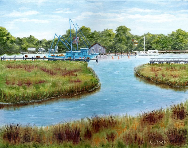 "Shem Creek" by Charles Stocks