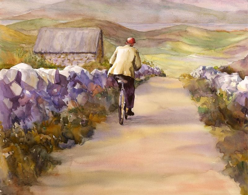 "Irish Bicyclist" by Carolyn Epperly