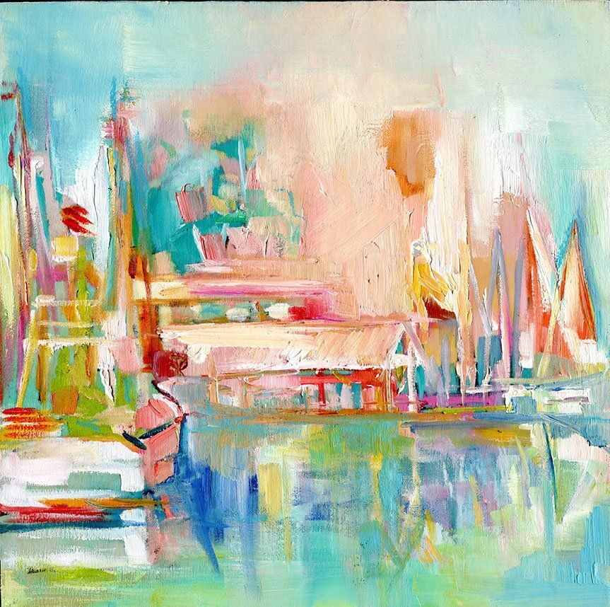 "Charleston Boatscape" by Danielle Cather-Cohen