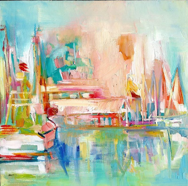 "Charleston Boatscape" by Danielle Cather-Cohen