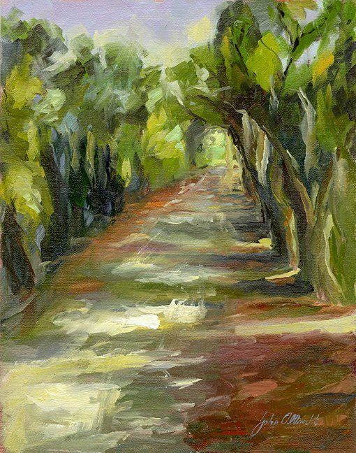 "Afternoon Walk" by John Albrecht."