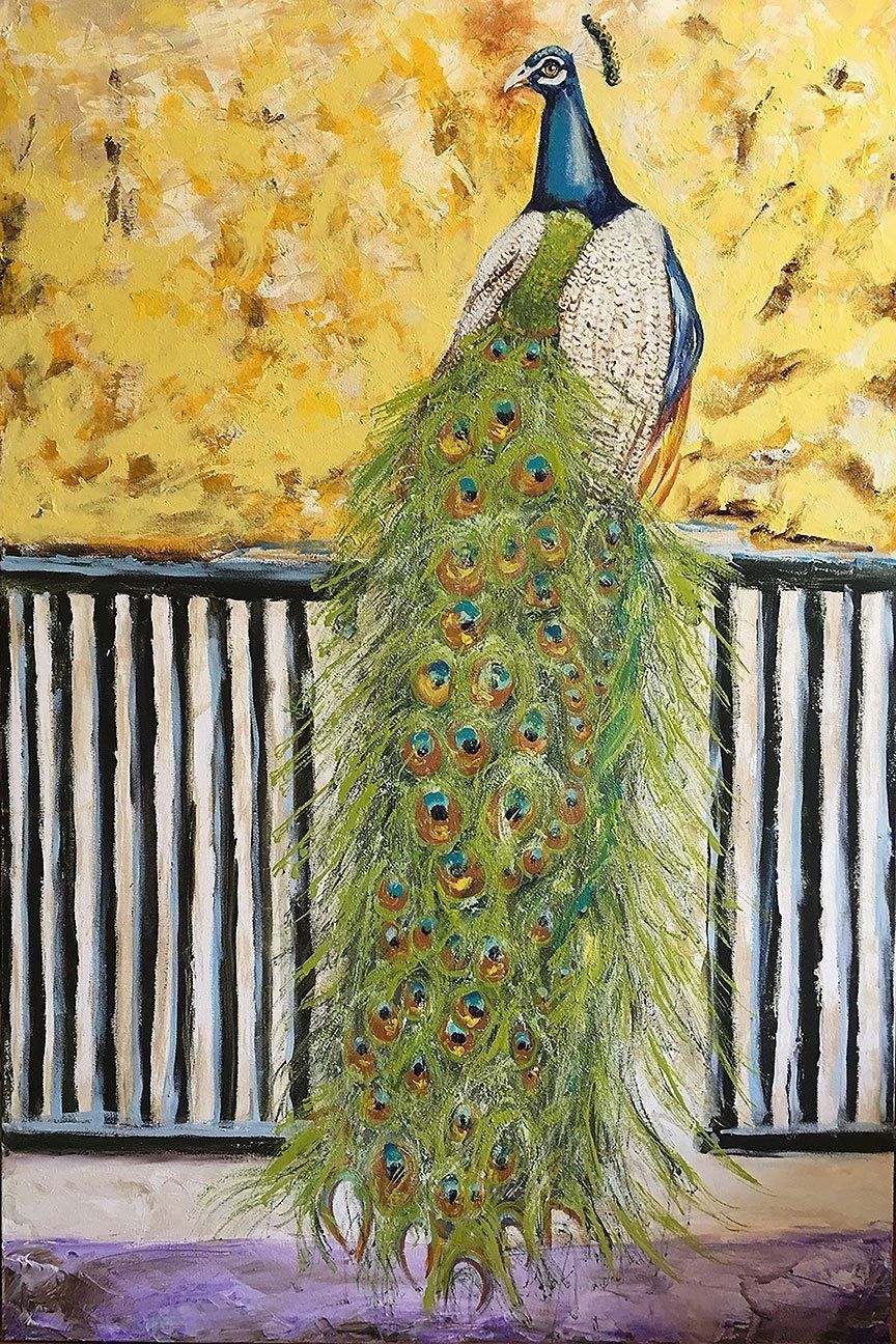 "Emerald Peacock" by Madison Latimer