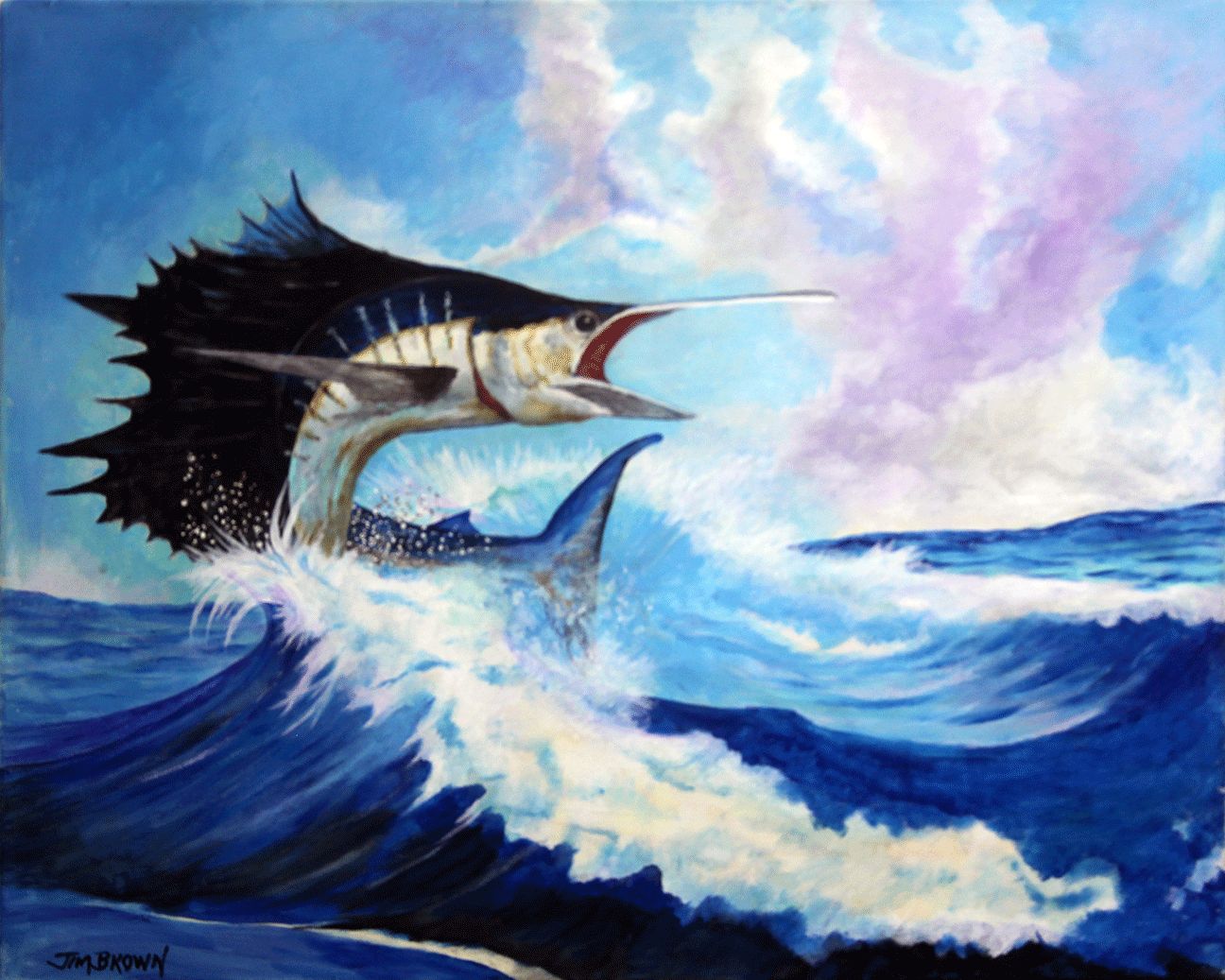 "Billfish Left" by Jim Brown