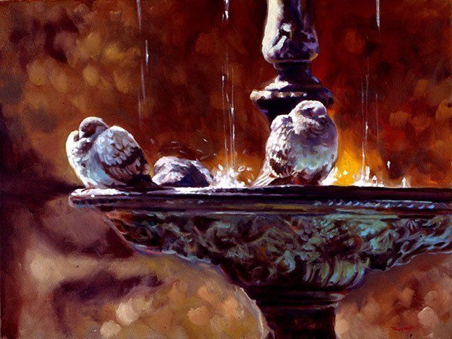 "Pigeon Fountain" by Joyce Hall