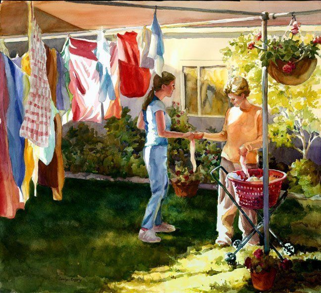 "Hanging the Laundry" by Carolyn Epperly
