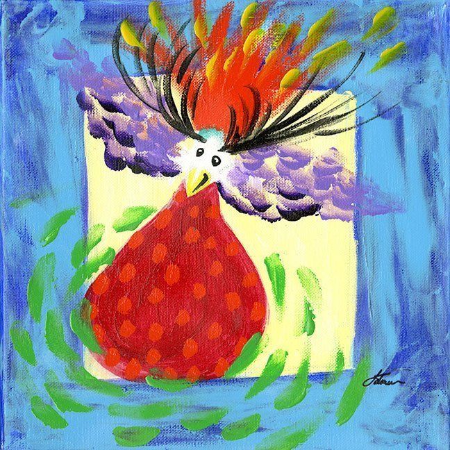 "Turquoise Guinea Hen" by Madison Latimer