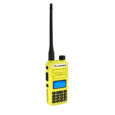 Radio de mano Rugged GMR2 PLUS GMRS/FRS - Amarillo de alta visibilidad