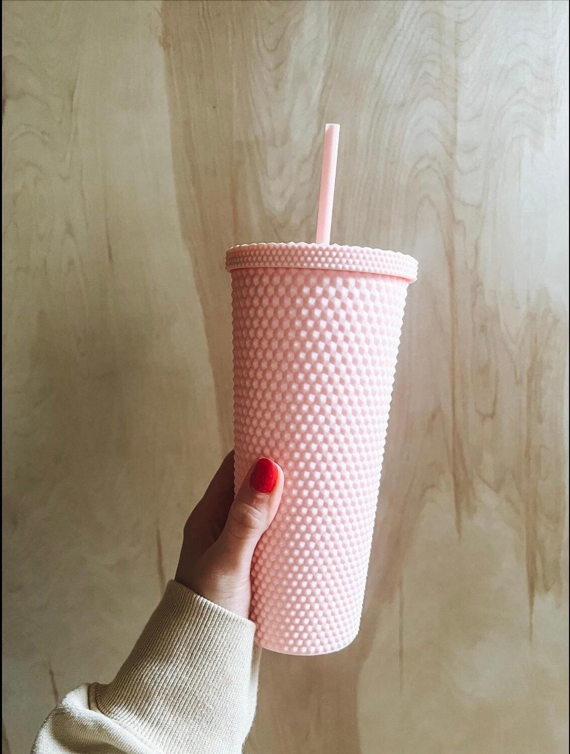 *ONE LEFT* LIGHT PINK STUDDED TUMBLER &amp; Water Enhancer TRIAL PACK of 6