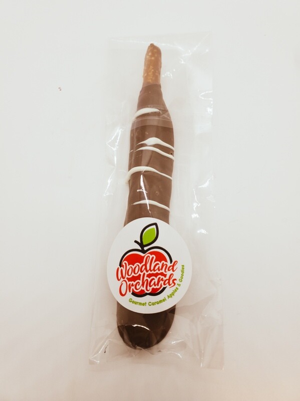 Milk Chocolate Caramel Pretzel Log