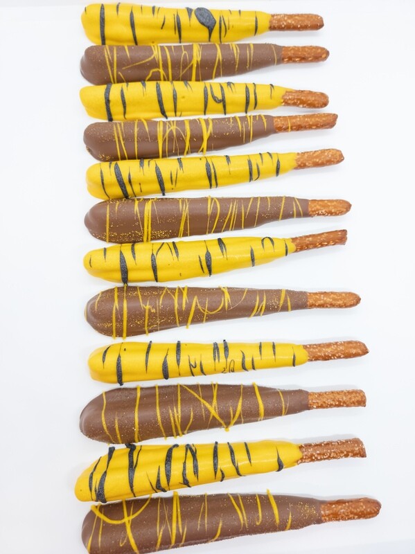 Custom Caramel Pretzel Logs (Contact us)