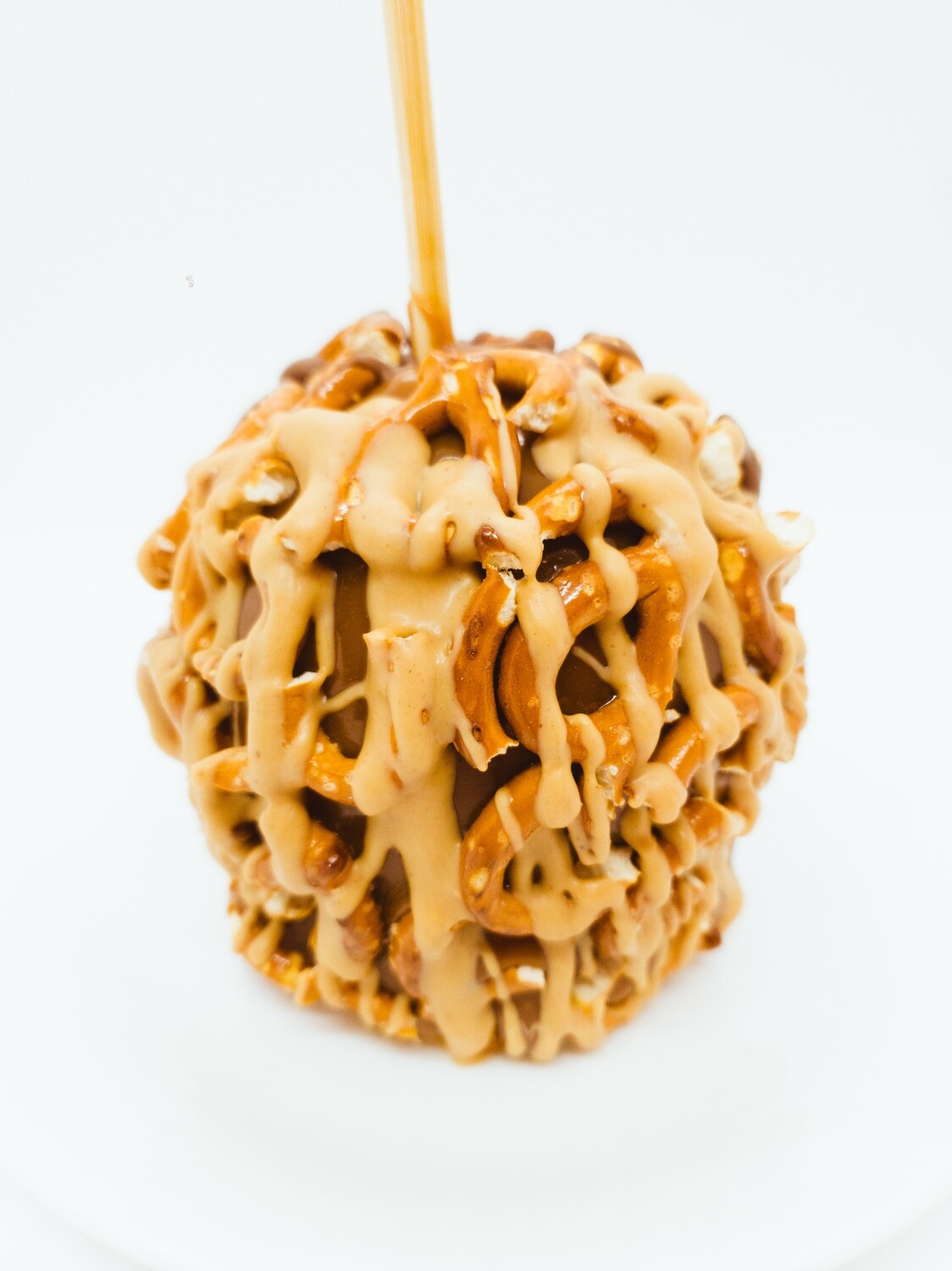 Salted Pretzel with Peanut Butter Drizzle Salted Pretzel with Peanut Butter Drizzle