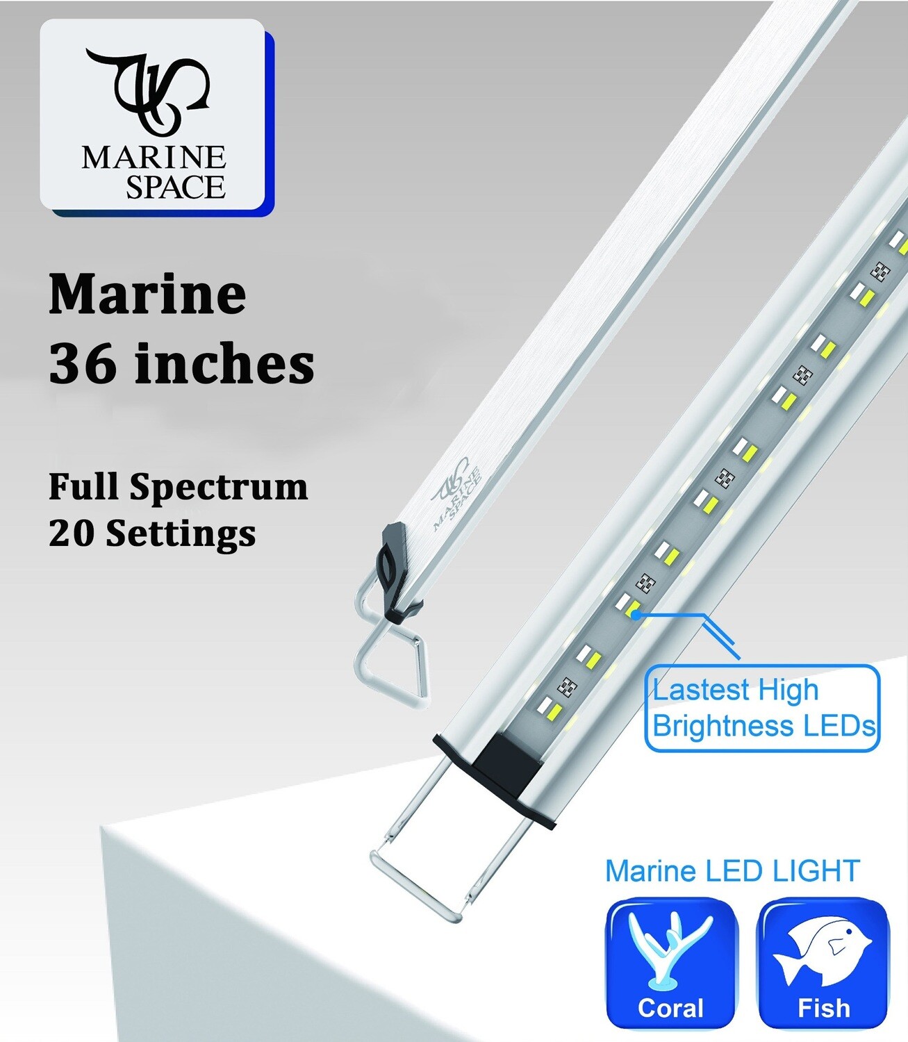 MarineSpace 36&quot; LED w/ Switch Marine