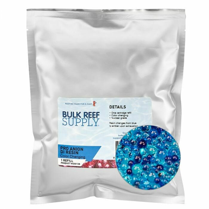 PRO Series Blue Anion DI Resin Blue (Color Change) - Pt 2, One Cartridge Refill