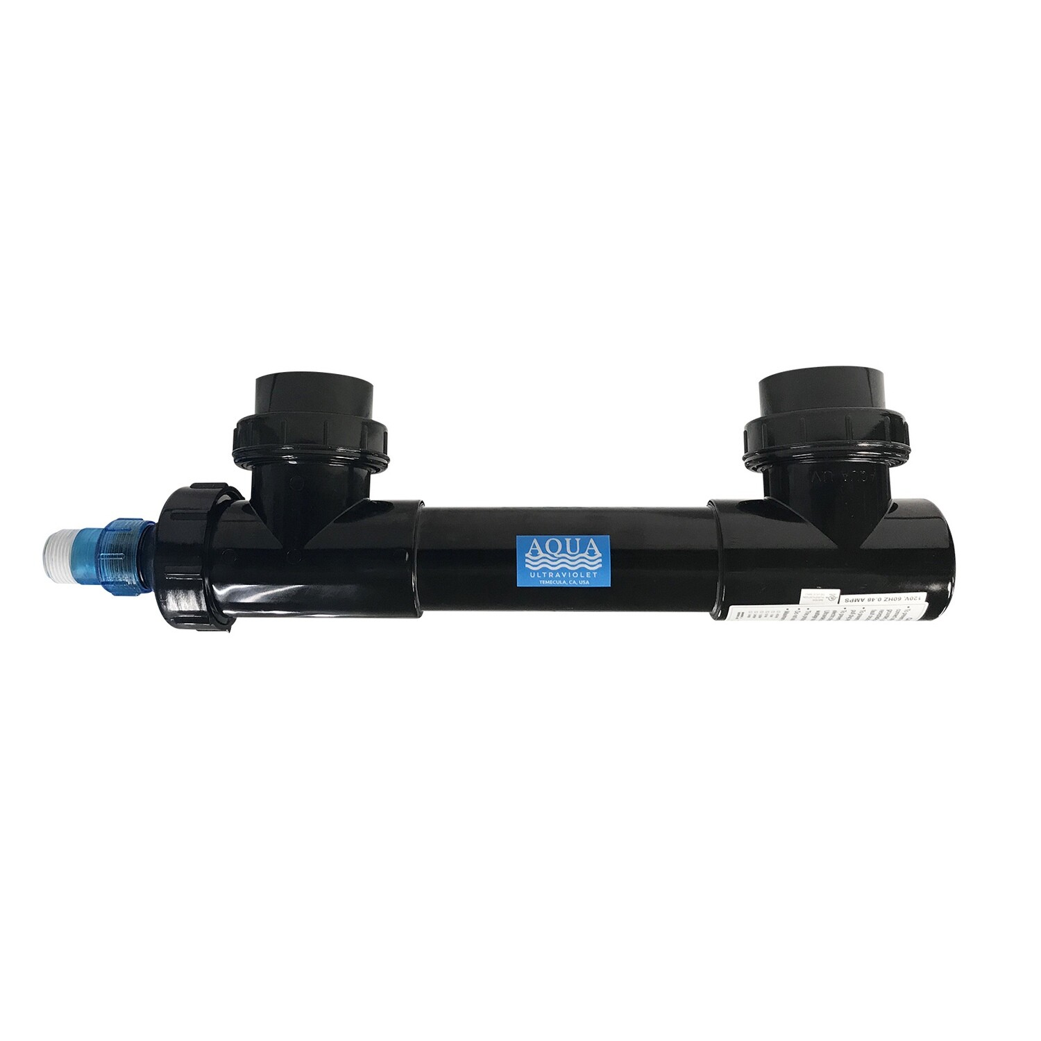 Classic Inline UV Sterilizer 25 Watt 3/4&quot; Barb Black