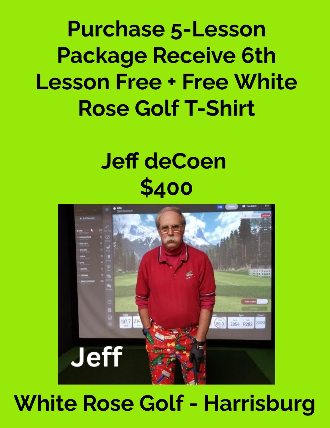 Buy 5 Lesson Package Get 6th Lesson Free