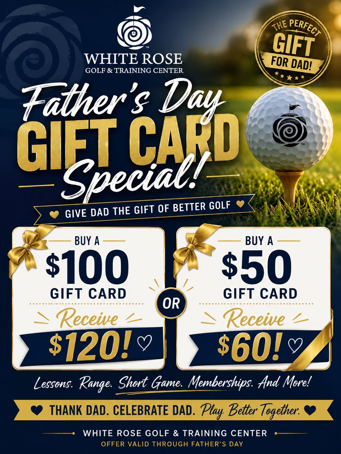 Buy $100 Gift Certificate Receive $120 at York Indoor Golf