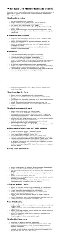WRG York + Bridgewater GC Founding Membership - $175 / Month