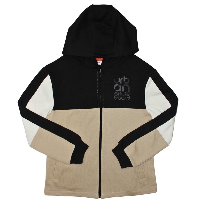 MID Boys Black Zip Hoodie