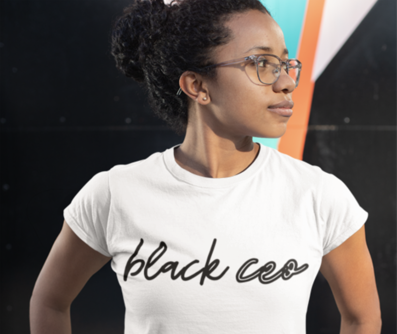 Black CEO - Women&#39;s Fitted Short Sleeve T-shirt
