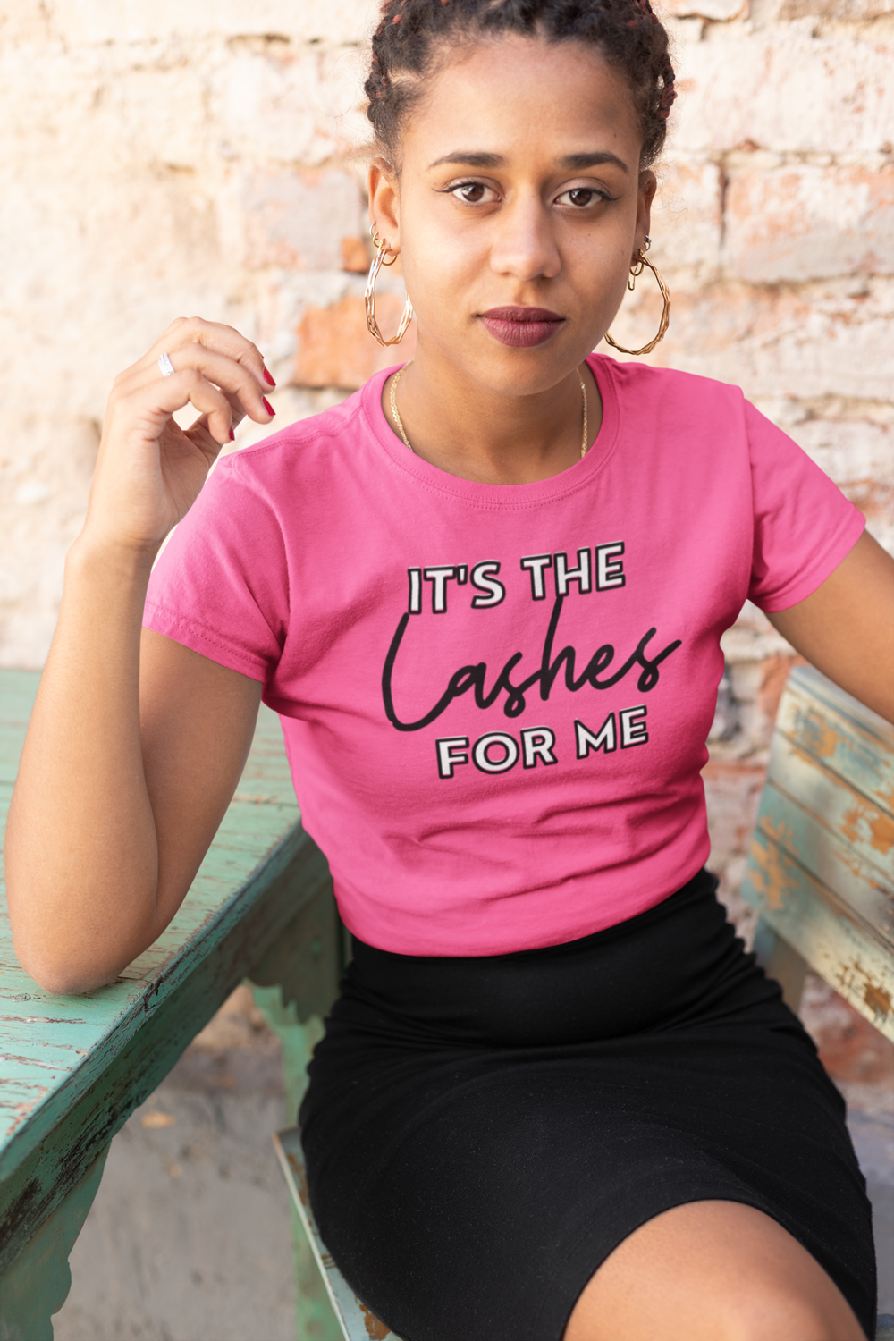 It&#39;s The Lashes for Me - Women&#39;s Fitted Short Sleeve T-shirt