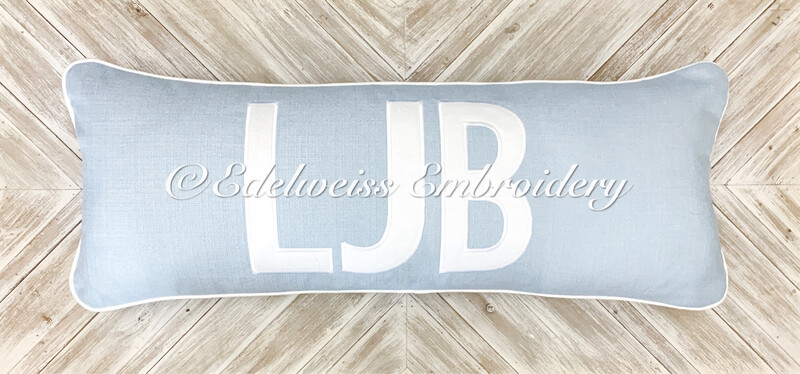 Baby Blue Lumbar Pillow Sham(20in, 24in, 32in, 36in, 42in)also Available In Standard Or king Size Sham