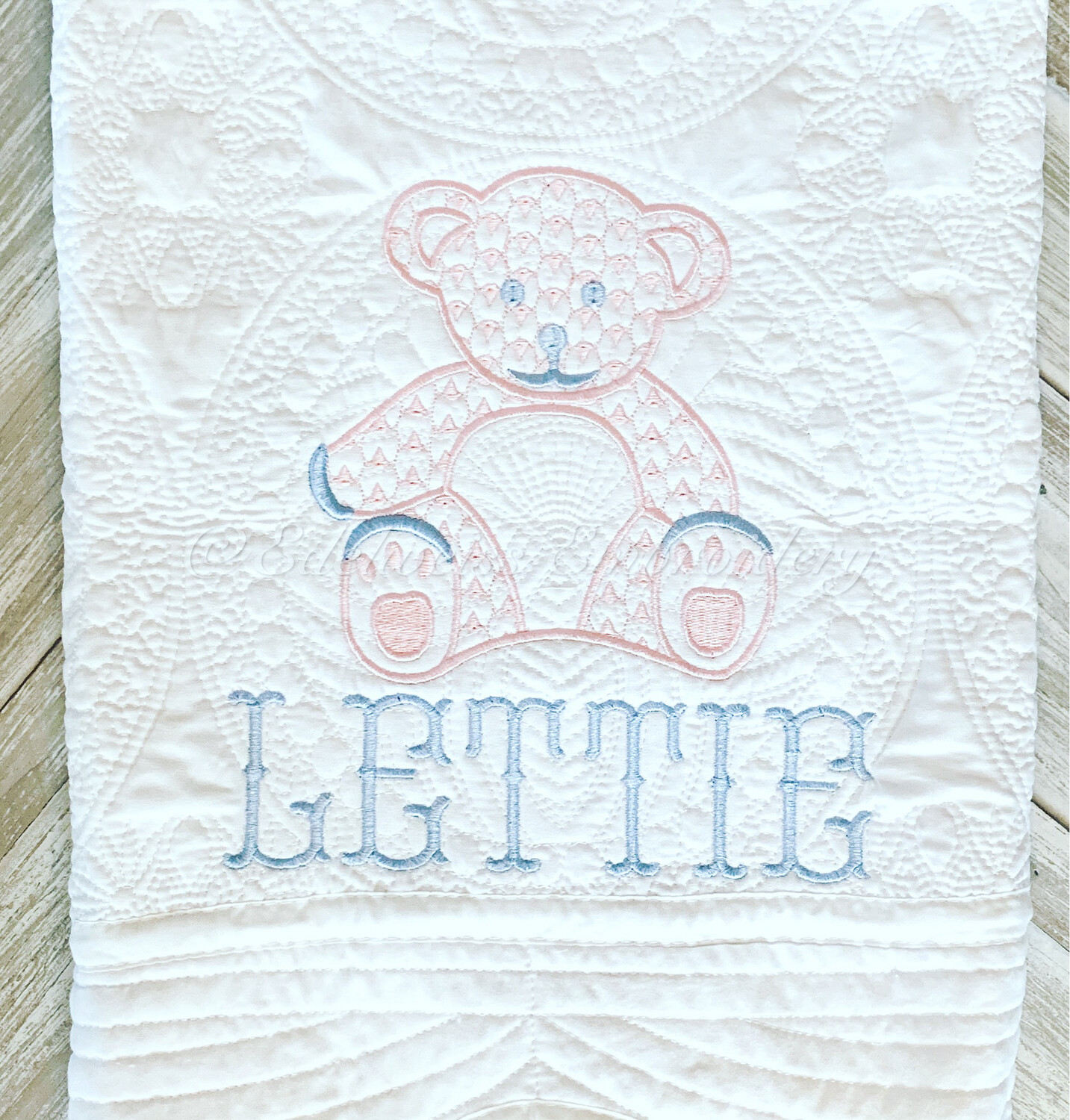 Bear Quilt With Name 